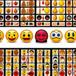 **Prompt:** A vibrant, colorful image depicting the evolution of the Spanish language, blending traditional calligraphy with modern digital symbols like emojis and social media icons. The scene should evoke a sense of linguistic flexibility and the constant adaptation of language to new communication forms.